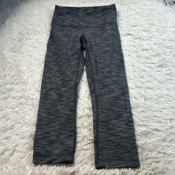 🔥$SALE$🔥 Lululemon Wunder Under Crop HR *21" Wee Are From Space Black Slate - Picture 1 of 4